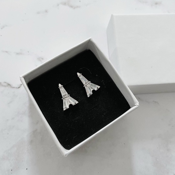 Jewelry - Brand New Austrian Crystal Eiffel Towel Fashion Stud Earrings